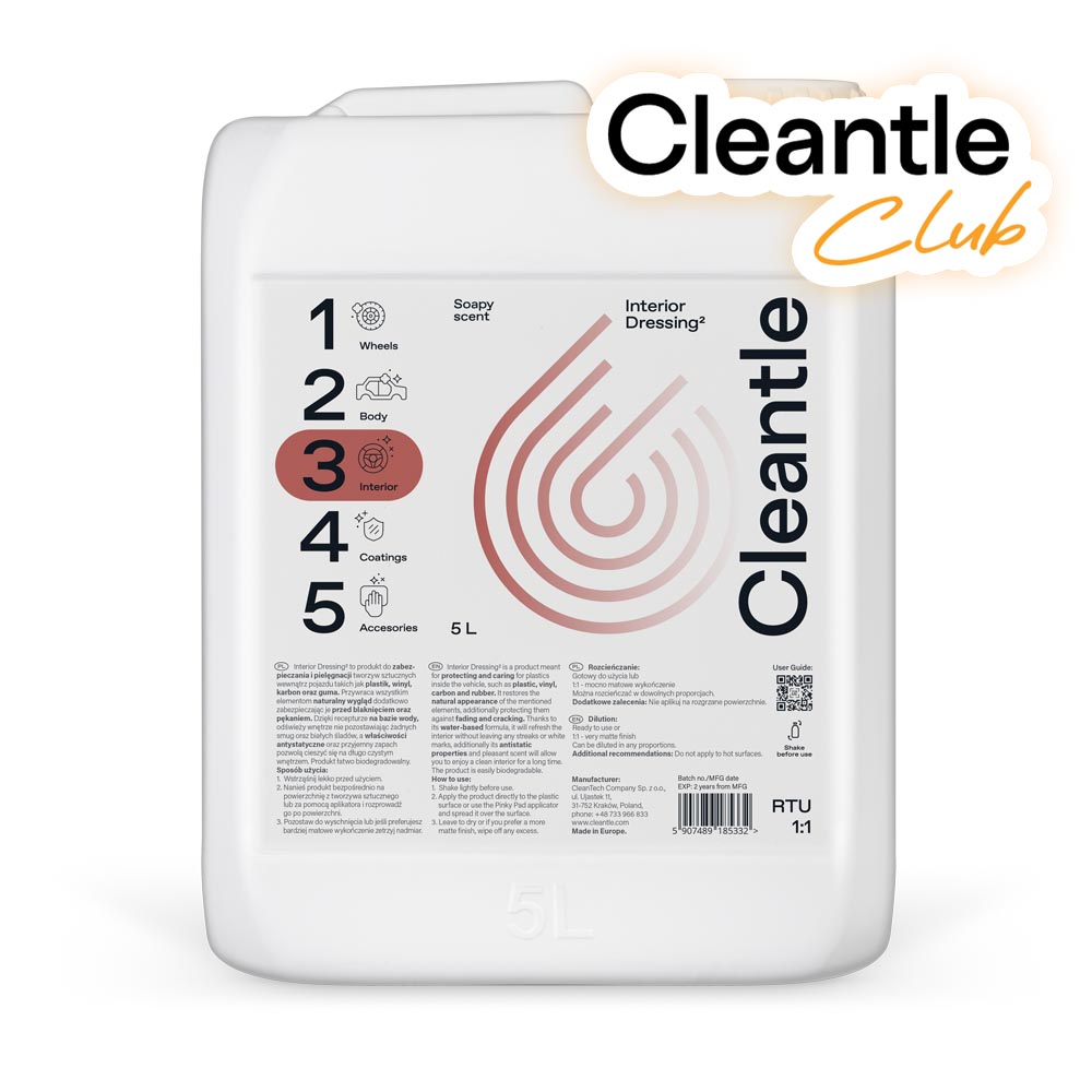 Cleantle Interior Dressing² 5L 1 Cleantle Interior Dressing² 5L