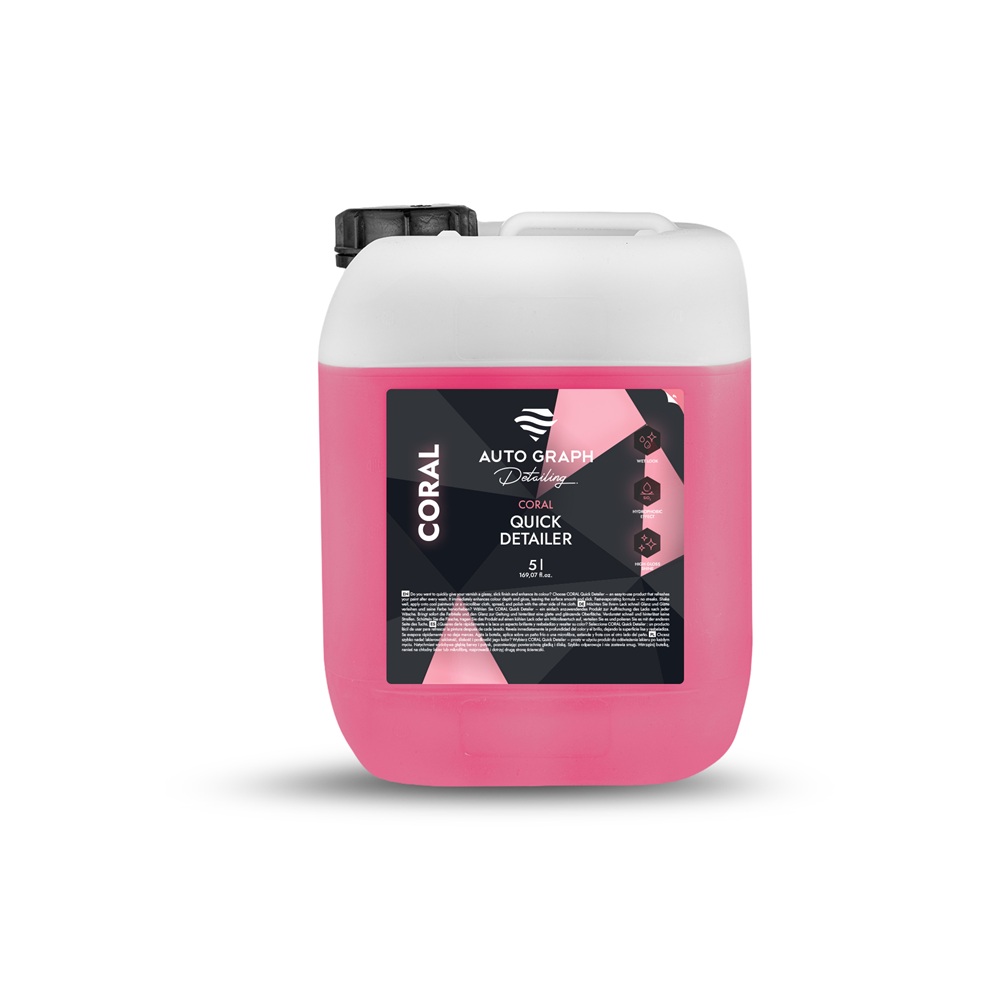 Auto Graph CORAL Quick Detailer 5L - prosty w użyciu produkt do odświeżania lakieru