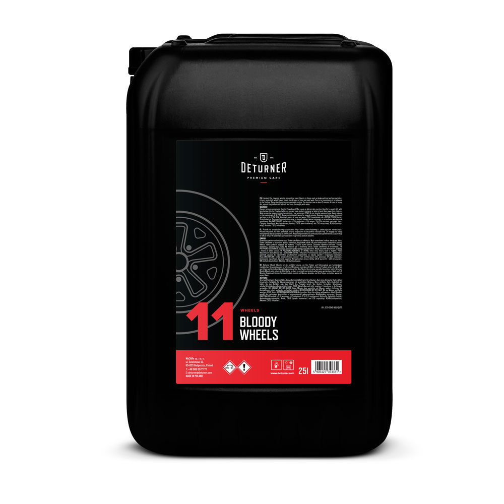 Deturner Bloody Wheels 25L - żelowy preparat do usuwania zanieczyszczeń metalicznych 1 Deturner Bloody Wheels 25L - żelowy preparat do usuwania zanieczyszczeń metalicznych