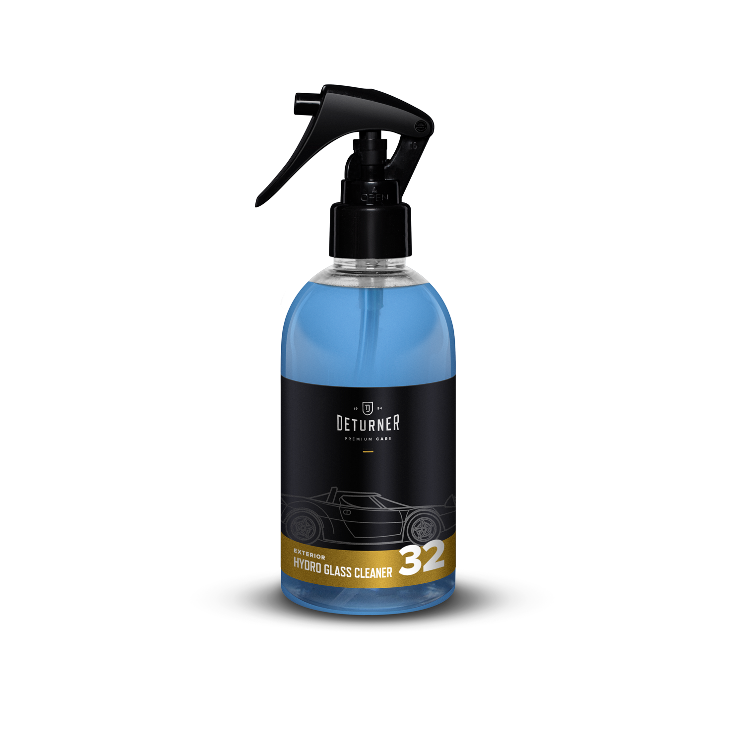 Deturner Hydro Glass Cleaner 250ml - płyn do mycia szyb, pozostawia warstwę hydrofobową 1 Deturner Hydro Glass Cleaner 250ml - płyn do mycia szyb