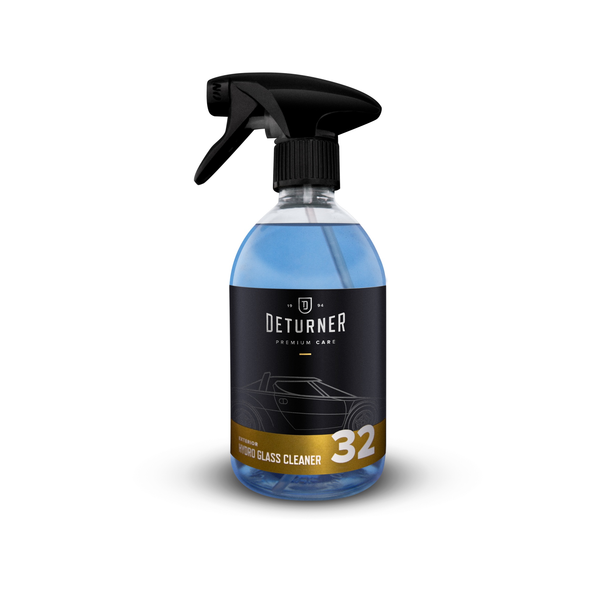Deturner Hydro Glass Cleaner - płyn do mycia szyb, pozostawia warstwę hydrofobową 500ml 1 Deturner Hydro Glass Cleaner - płyn do mycia szyb
