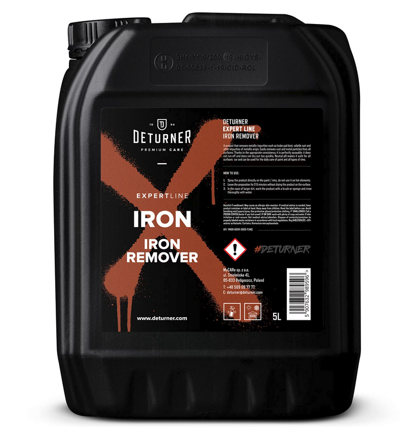Deturner Iron 5L - produkt do usuwania zanieczyszczeń metalicznych 1 Deturner Iron 5L - produkt do usuwania zanieczyszczeń metalicznych