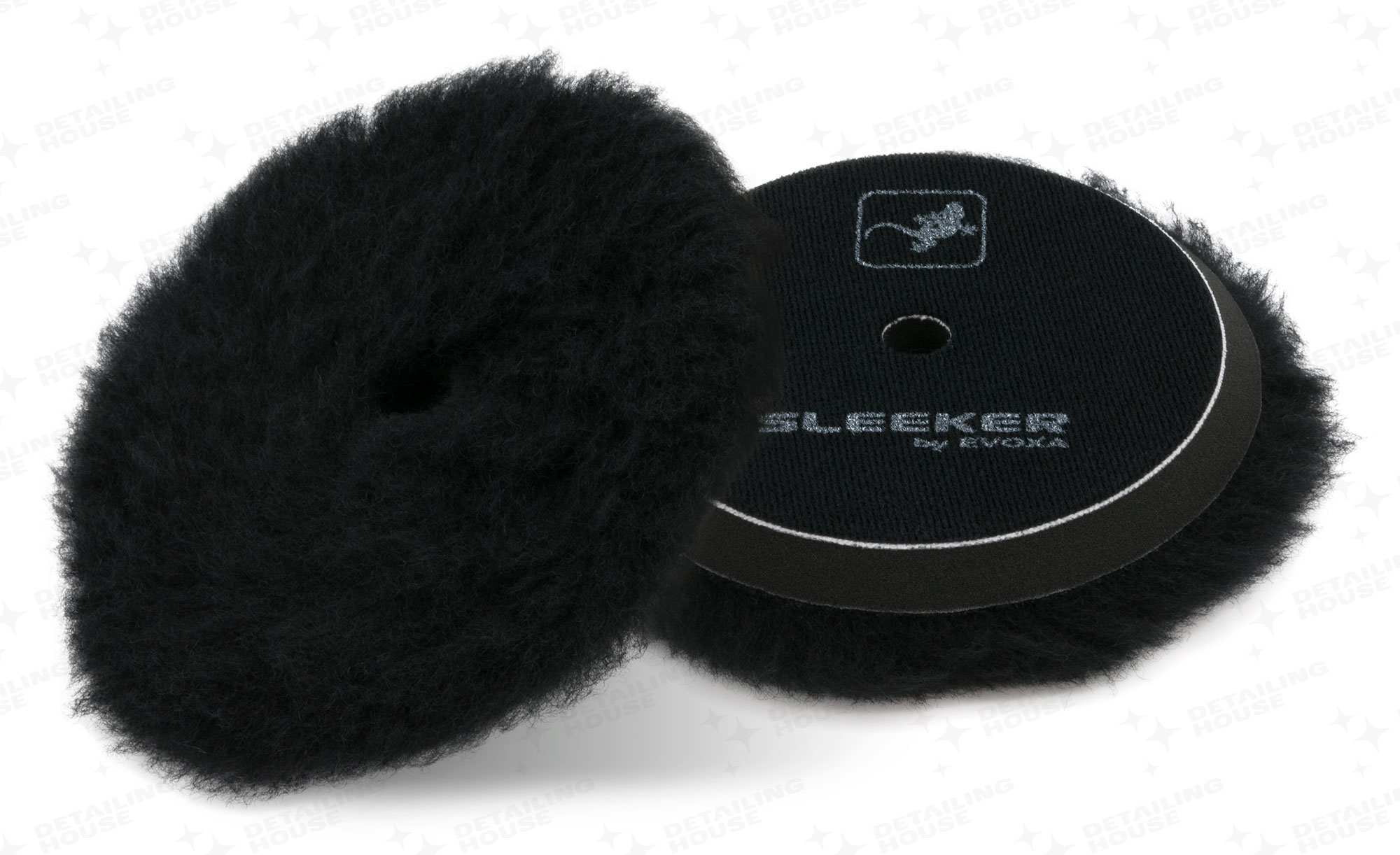 Evoxa Sleeker Wool Black Hard Cut 130/150 - pad, futro polerskie 1 Evoxa Sleeker Wool Black Hard Cut 130/150 - pad