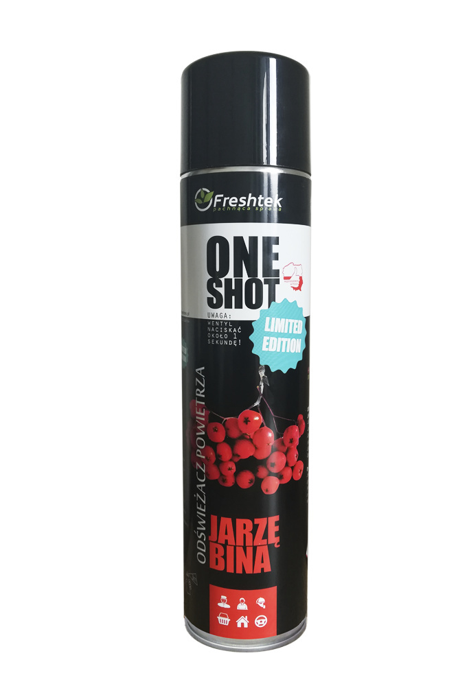 Freshtek One Shot Premium Line Jarzębina 600ml - odświeżacz powietrza 1 Freshtek One Shot Premium Line Jarzębina 600ml - odświeżacz powietrza