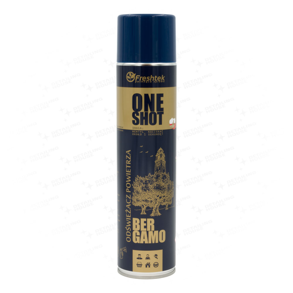 Freshtek One Shot Bergamo 600ml - odświeżacz powietrza 1 Freshtek One Shot Bergamo 600ml - odświeżacz powietrza