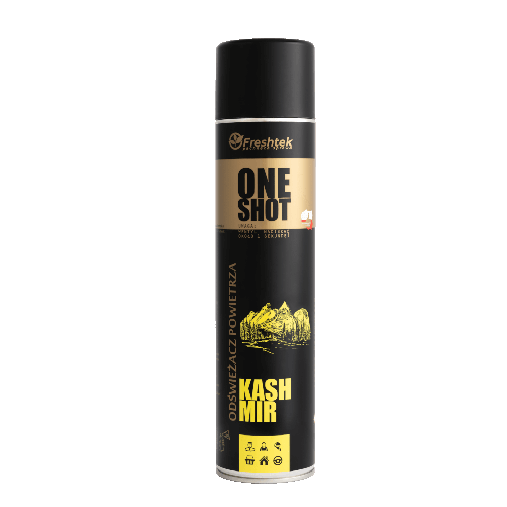 Freshtek One Shot Premium Line Kashmir 600ml - odświeżacz powietrza 1 Freshtek One Shot Premium Line Kashmir 600ml - odświeżacz powietrza