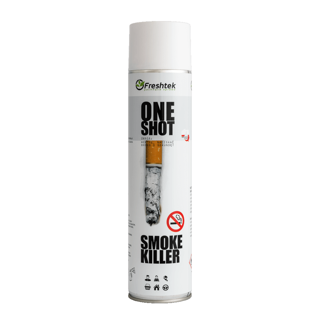 Freshtek One Shot Smoke Killer 600ml - neutralizator zapachu dymu papierosowego 1 Freshtek One Shot Smoke Killer 600ml - neutralizator zapachu dymu papierosowego