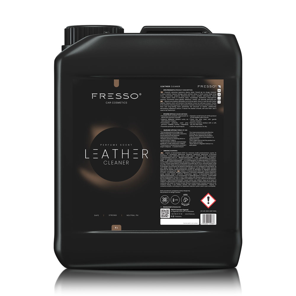 Fresso Leather Cleaner 5L - środek do czyszczenia skóry 1 Fresso Leather Cleaner 5L - środek do czyszczenia skóry