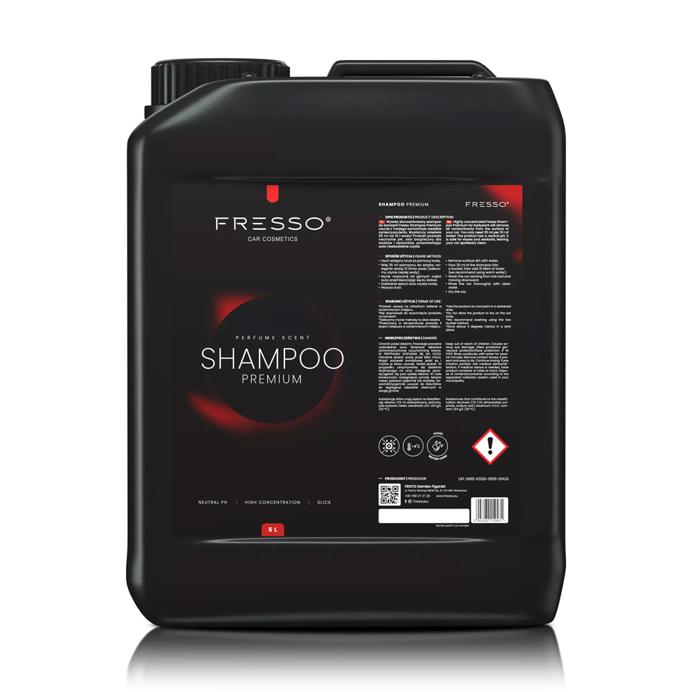Fresso Shampoo Premium 5L - szampon do mycia samochodu 1 Fresso Shampoo Premium 5L - szampon do mycia samochodu