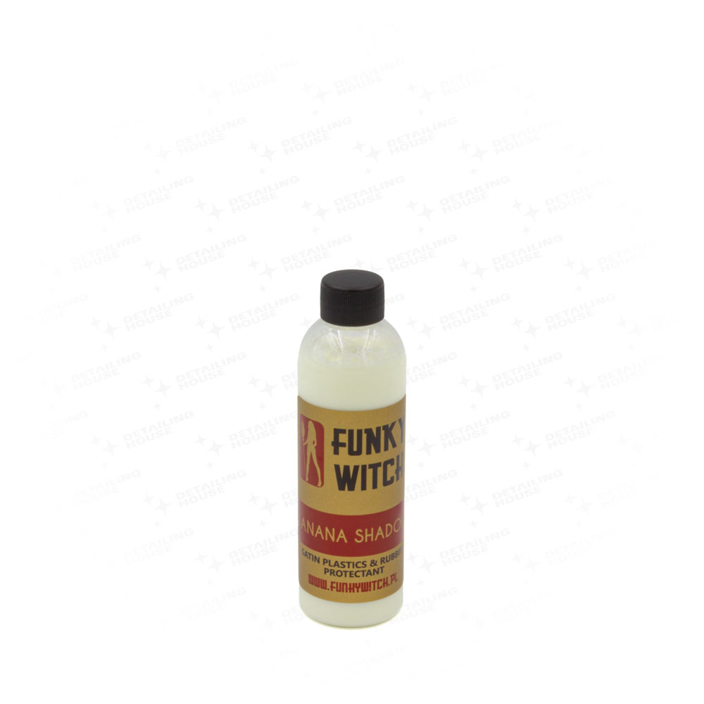 Funky Witch Banana Shadow Satin Dressing 215ml - ochrona gumy i plastików wewnętrznych 1 Funky Witch Banana Shadow Satin Dressing 215ml - ochrona gumy i plastików wewnętrznych
