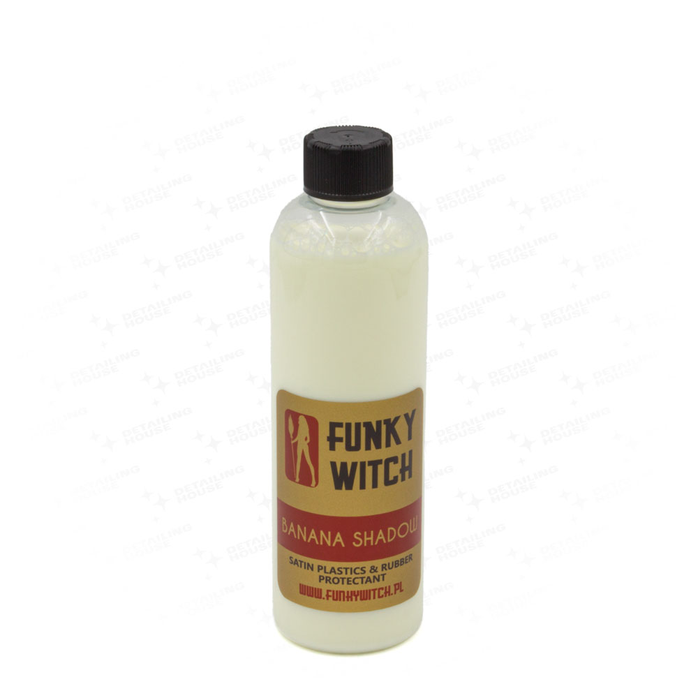 Funky Witch Banana Shadow Satin Dressing 500ml - ochrona gumy i plastików wewnętrznych 1 Funky Witch Banana Shadow Satin Dressing 500ml - ochrona gumy i plastików wewnętrznych