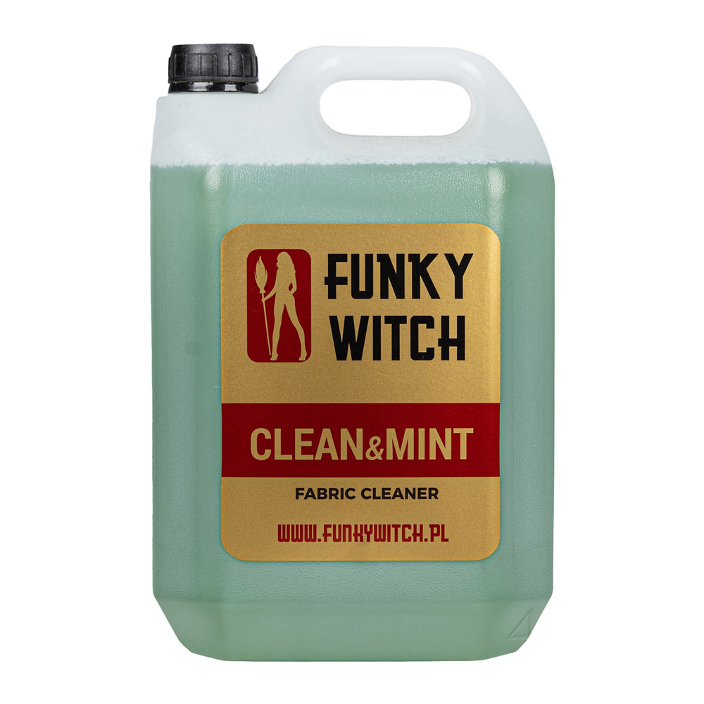 Funky Witch Clean Mint Fabric Cleaner 5L - produkt do czyszczenia tapicerki 1 Funky Witch Clean Mint Fabric Cleaner 5L - produkt do czyszczenia tapicerki