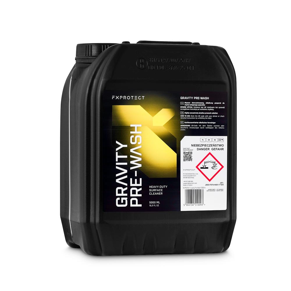 FX Protect Gravity Pre-Wash 5L - produkt do mycia wstępnego 1 FX Protect Gravity Pre-Wash 5L - produkt do mycia wstępnego