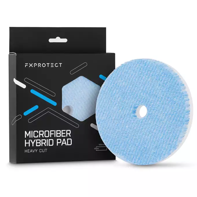 FX Protect Microfiber Hybrid Pad Heavy Cut 160mm - mocno tnący hybrydowy pad polerski 160mm 1 FX Protect Microfiber Hybrid Pad Heavy Cut 160mm - mocno tnący hybrydowy pad polerski 160mm