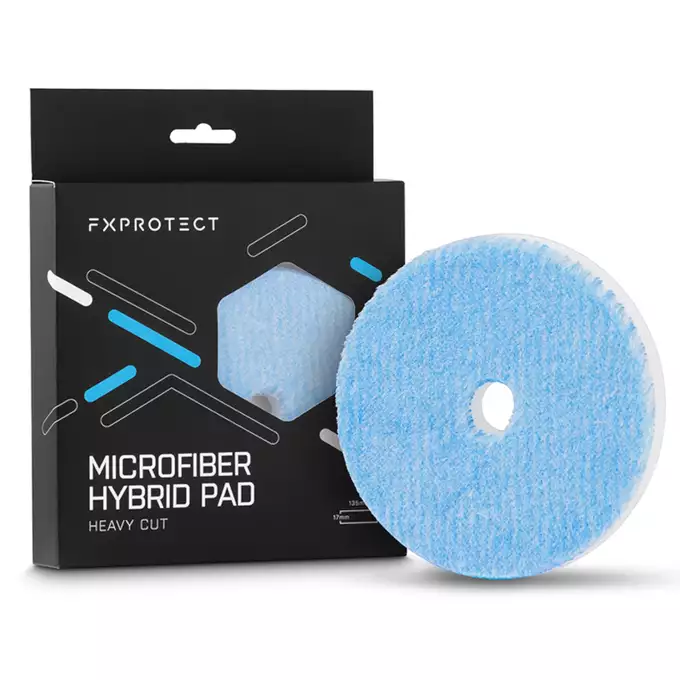 FX Protect Microfiber Hybrid Pad Heavy Cut 135mm - mocno tnący hybrydowy pad polerski 135mm 1 FX Protect Microfiber Hybrid Pad Heavy Cut 135mm - mocno tnący hybrydowy pad polerski 135mm