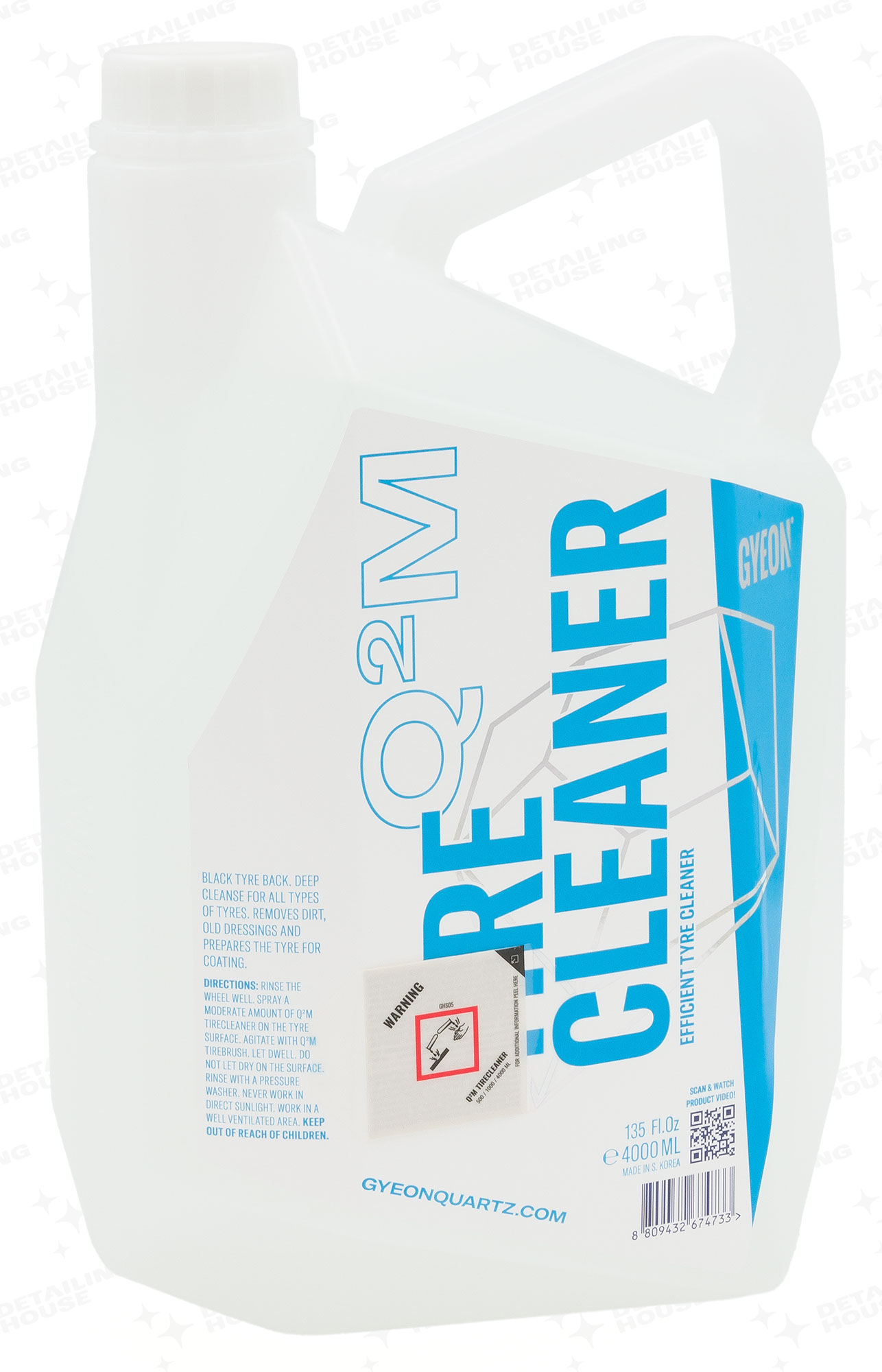 Gyeon Q2M TireCleaner 4L - produkt do czyszczenia opon oraz gumy 1 Gyeon Q2M TireCleaner 4L - produkt do czyszczenia opon oraz gumy