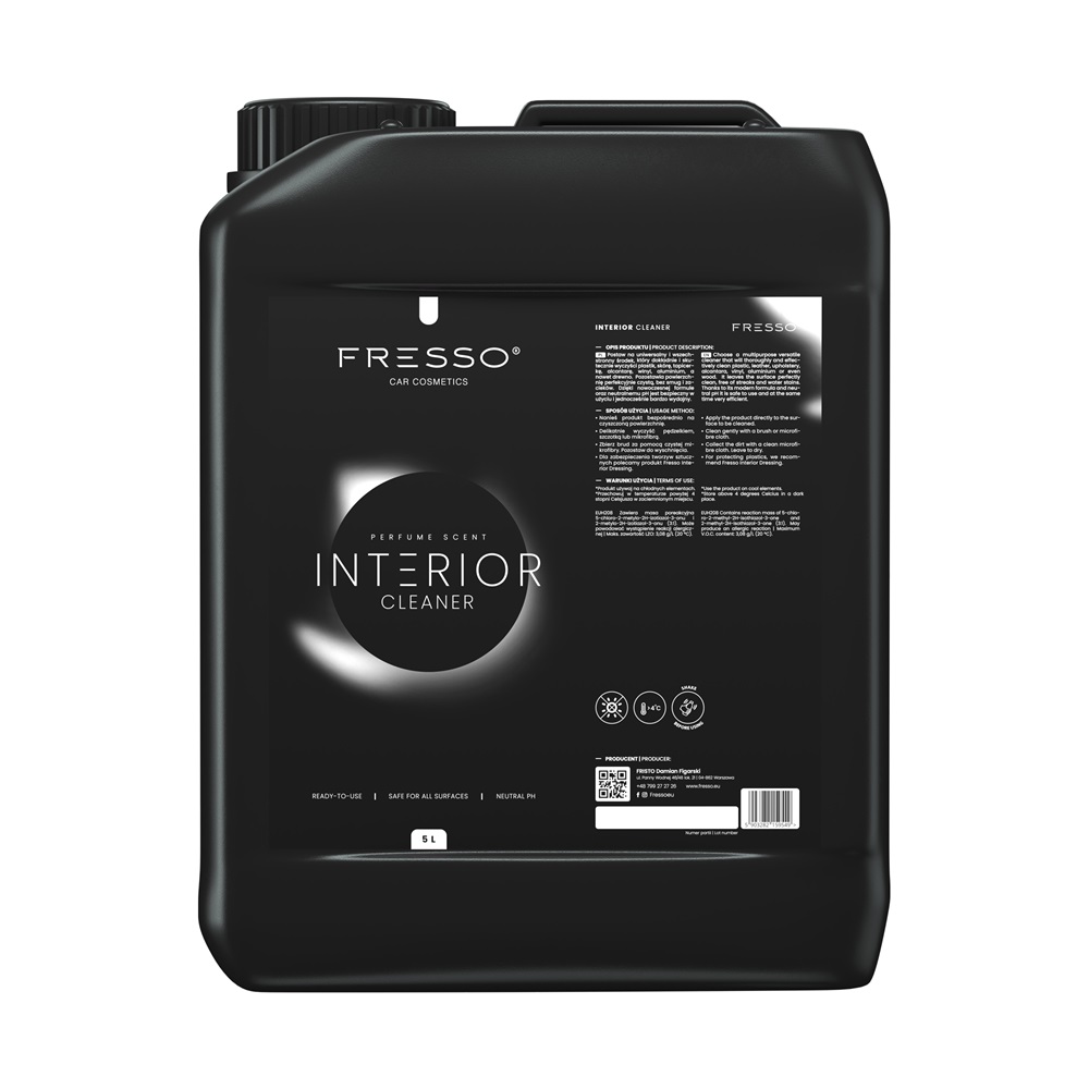 Fresso Interior Cleaner 5L - produkt do czyszczenia wnętrza 1 Fresso Interior Cleaner 5L - produkt do czyszczenia wnętrza
