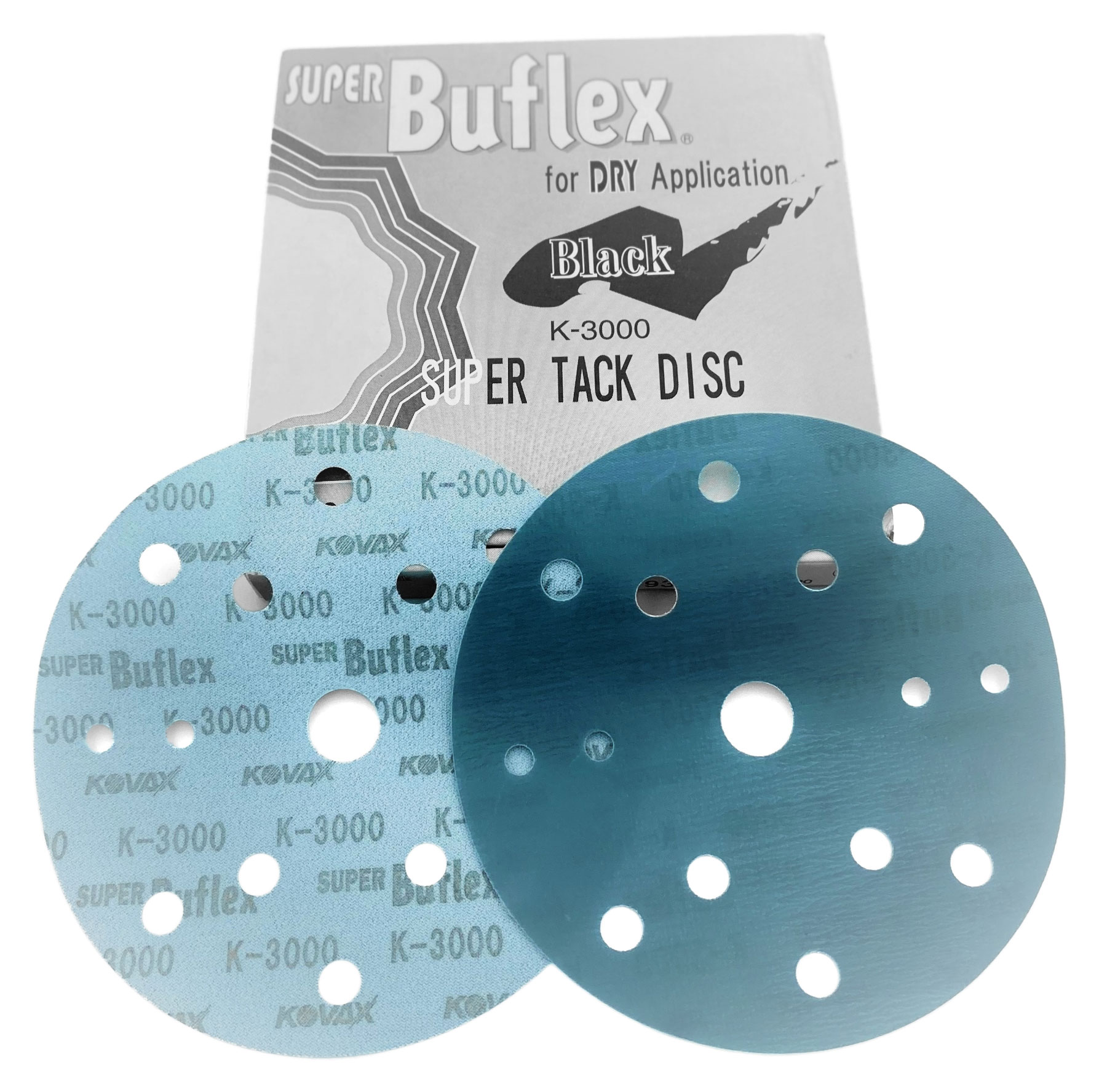 Kovax Buflex Dry K3000 152mm 15H - krążek ścierny na rzep 1 Kovax Buflex Dry K3000 152mm 15H - krążek ścierny na rzep