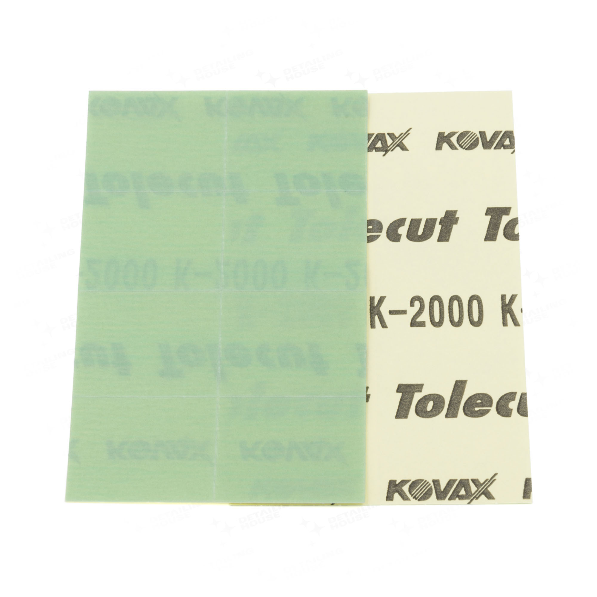 Kovax Tolecut K2000 Green 8x 29x35mm - papier ścierny do szlifowania na sucho 1 Kovax Tolecut K2000 Green 8x 29x35mm - papier ścierny do szlifowania na sucho