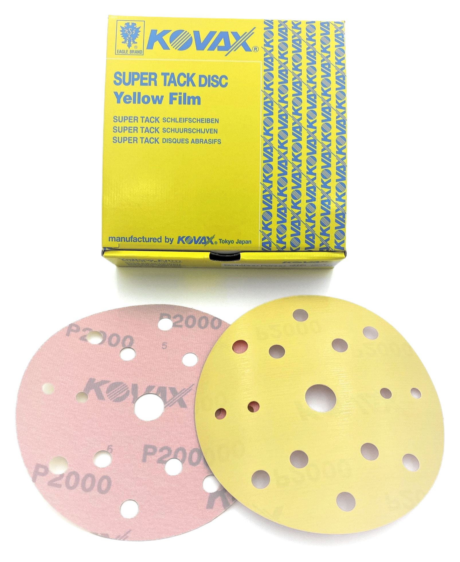 Kovax Yellow P2000 152mm 15 otworów - krążek ścierny na rzep 1 Kovax Yellow P2000 152mm 15 otworów - krążek ścierny na rzep