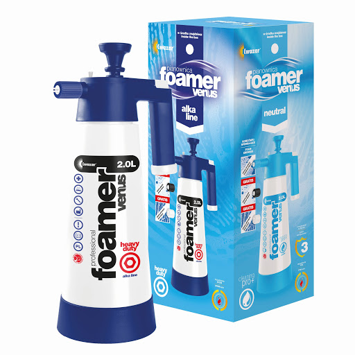 KWAZAR Venus Super Foamer ALKA 2l + końcówki - ręczna pianownica 1 KWAZAR Venus Super Foamer ALKA 2l + końcówki - ręczna pianownica
