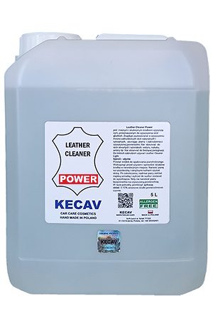 Kecav Leather Cleaner Power 5L - preparat do czyszczenia skór