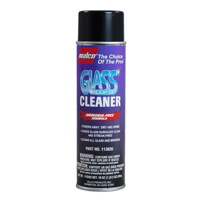 Malco Glass Cleaner 560ml - płyn do mycia szyb w areozolu 1 Malco Glass Cleaner 560ml - płyn do mycia szyb w areozolu