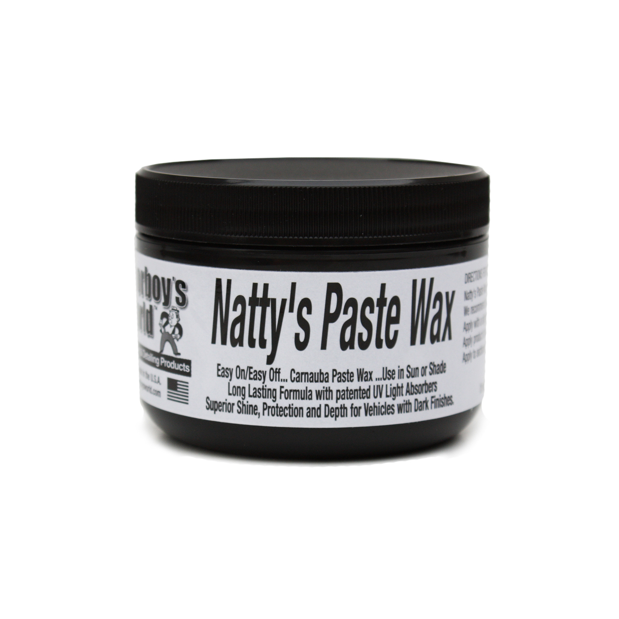 Poorboy's World Natty's Paste Wax Black 235ml - wosk naturalny 1 Poorboy's World Natty's Paste Wax Black 235ml - wosk naturalny