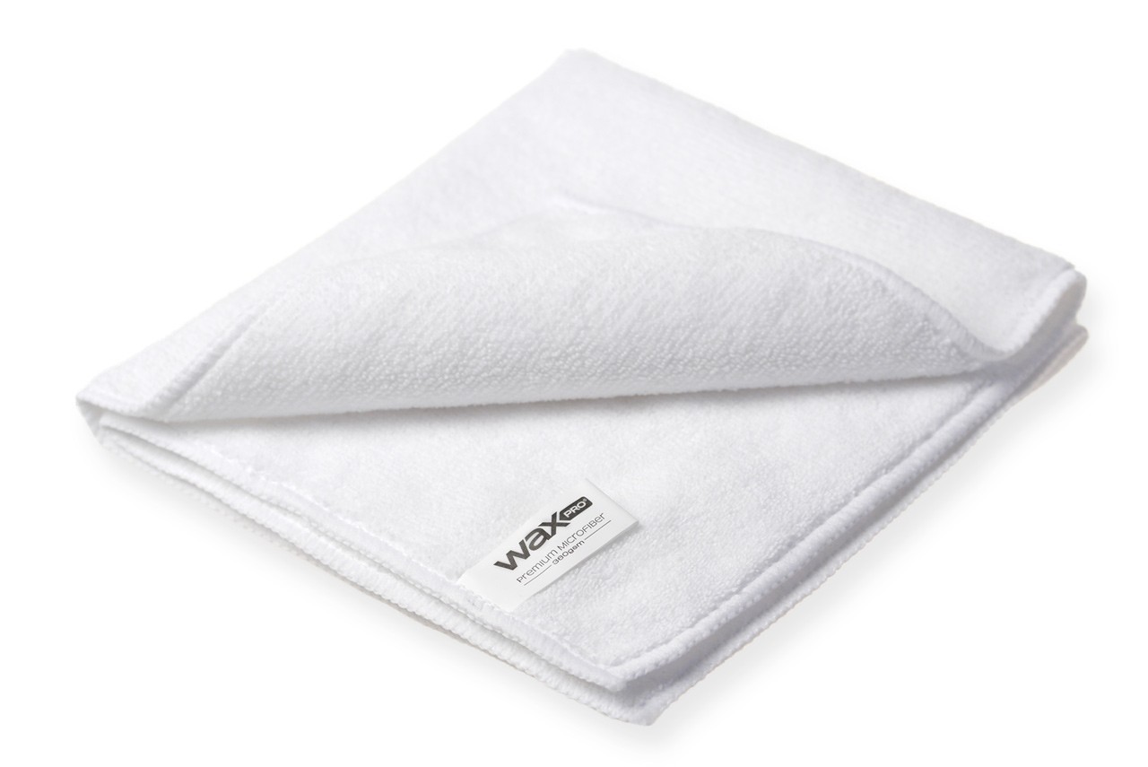 waxPRO Premium Microfiber White 360 gsm 40x40cm 1 waxPRO Premium Microfiber White 360 gsm 40x40cm