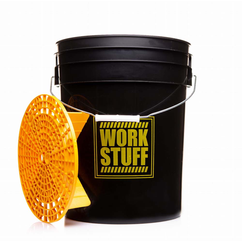 Work Stuff Detailing Bucket Black Rinse + separator - czarne wiadro detailingowe z separatorem brudu 1 Work Stuff Detailing Bucket Black Rinse + separator - czarne wiadro detailingowe z separatorem brudu