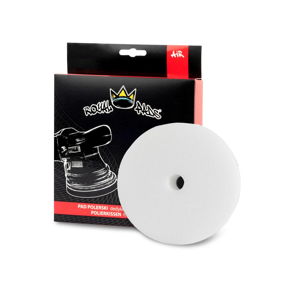 Royal Pads AIR Hard Pad 150mm Biały - twardy pad polerski do maszyn Dual Action