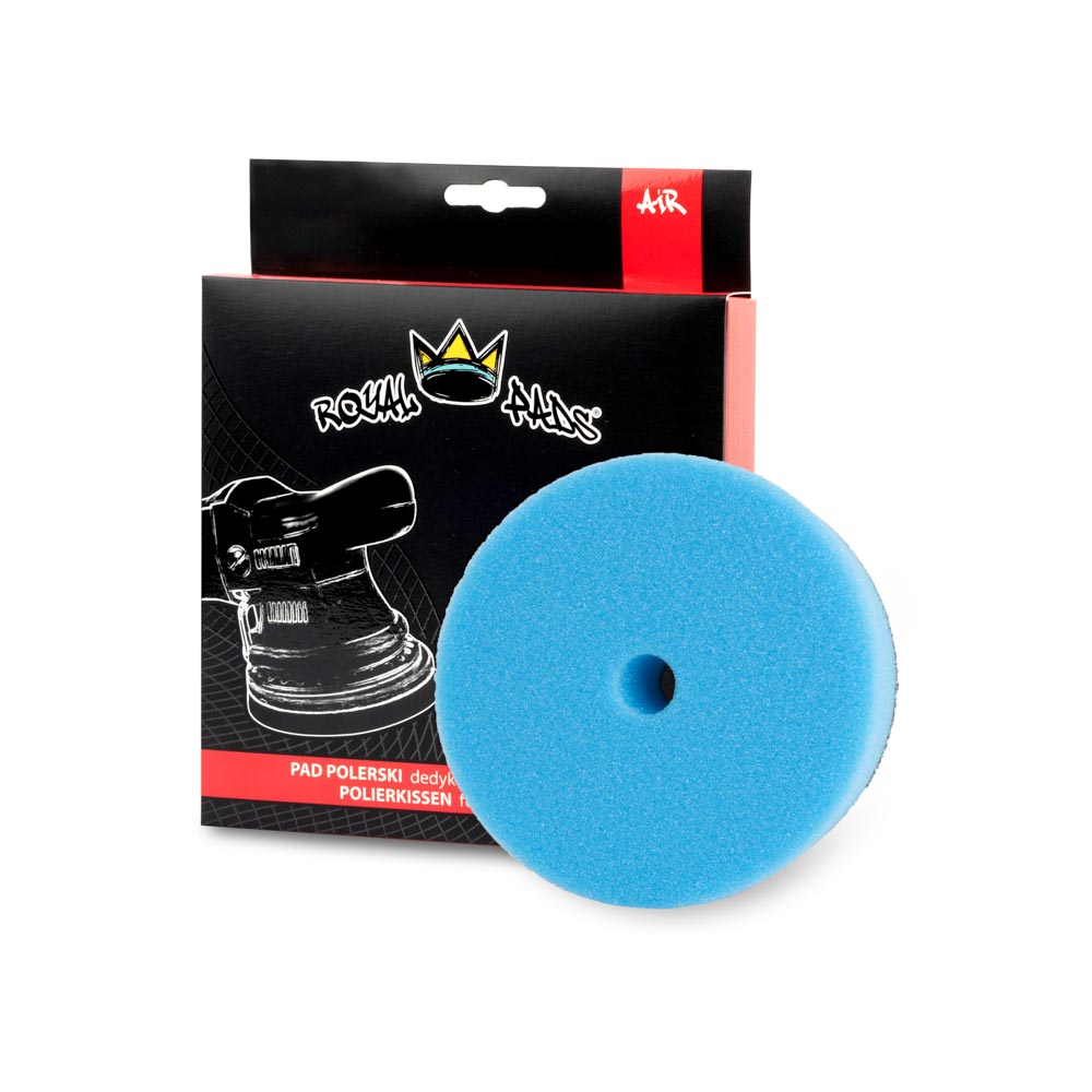 Royal Pads AIR Heavy Cut Pad 150mm Niebieski - bardzo twardy pad polerski do maszyn Dual Action 1 Royal Pads AIR Heavy Cut Pad 150mm Niebieski - bardzo twardy pad polerski do maszyn Dual Action