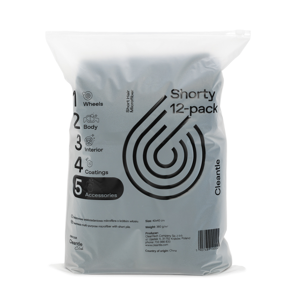 Cleantle Mikrofibra Shorty 12-pack 350gsm 40x40cm 1 Cleantle Mikrofibra Shorty 12-pack 350gsm 40x40cm