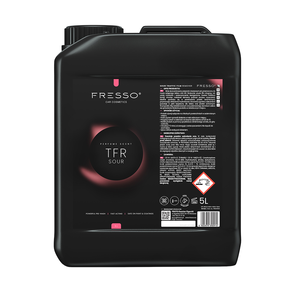 Fresso TFR Sour 5L - skoncentrowany preparat do mycia wstępnego