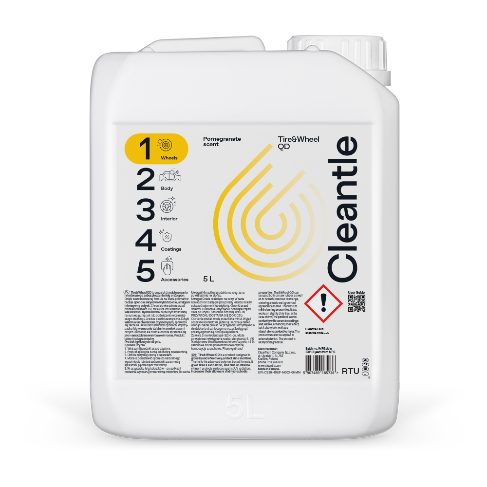 Cleantle Tire&Wheel QD 5L - środek do nabłyszczania felg i opon