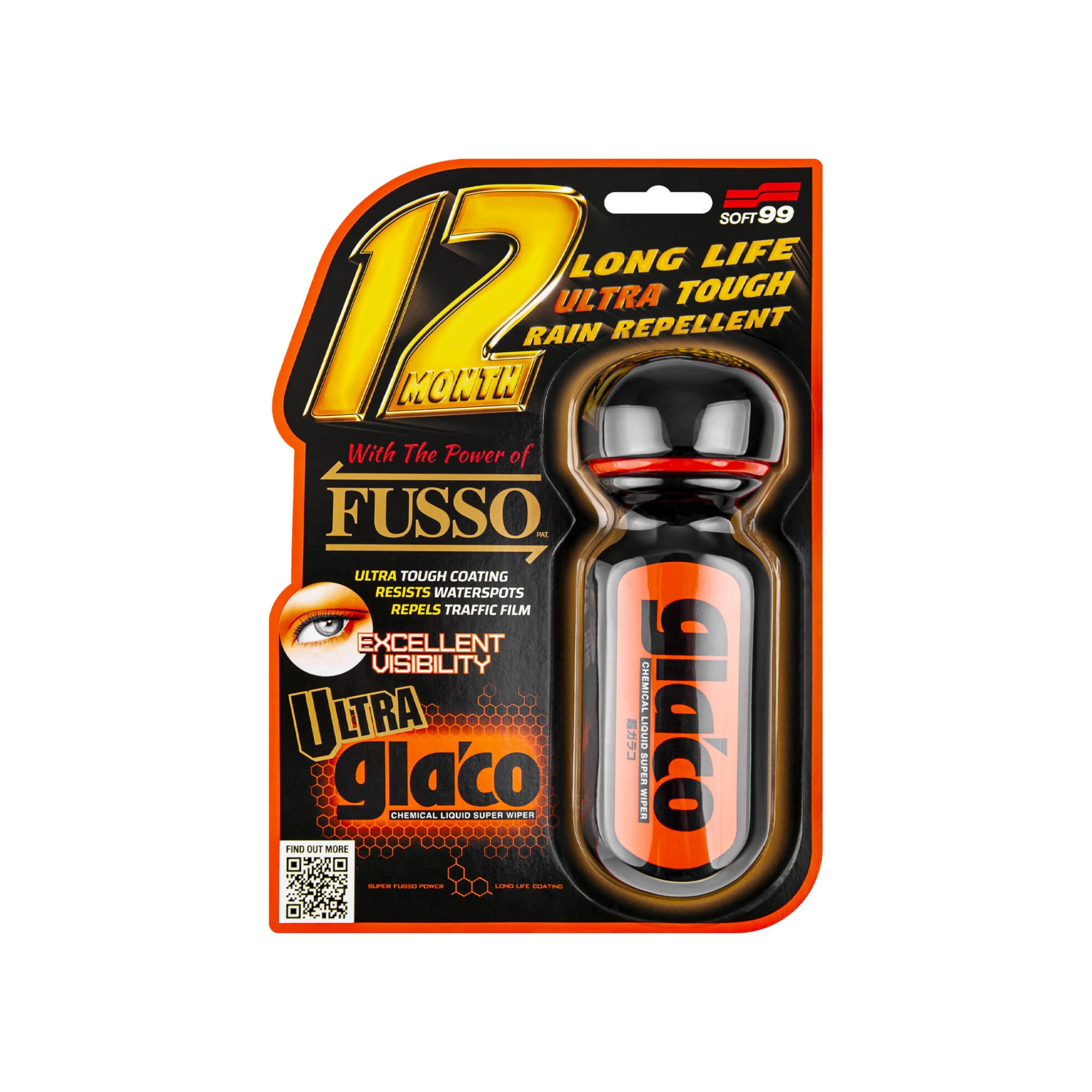 Soft99 Ultra Glaco 70ml - niewidzialna wycieraczka od 45km/h 1 Soft99 Ultra Glaco 70ml - niewidzialna wycieraczka od 45km/h
