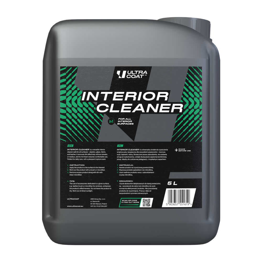 Ultracoat Interior Cleaner 5L - środek do czyszczenia wnętrza 1 Ultracoat Interior Cleaner 5L - środek do czyszczenia wnętrza