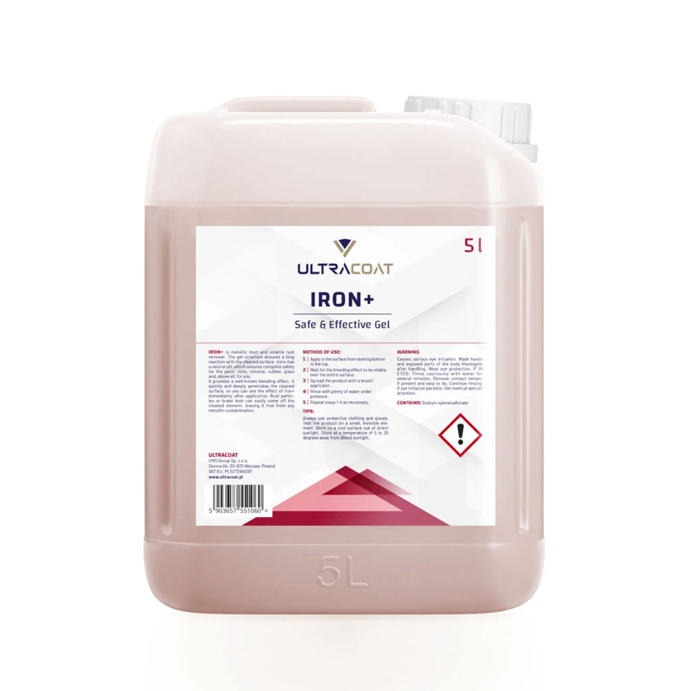 Ultracoat Iron+ 5L - usuwanie zabrudzeń metalicznych i lotnej rdzy 1 Ultracoat Iron+ 5L - usuwanie zabrudzeń metalicznych i lotnej rdzy