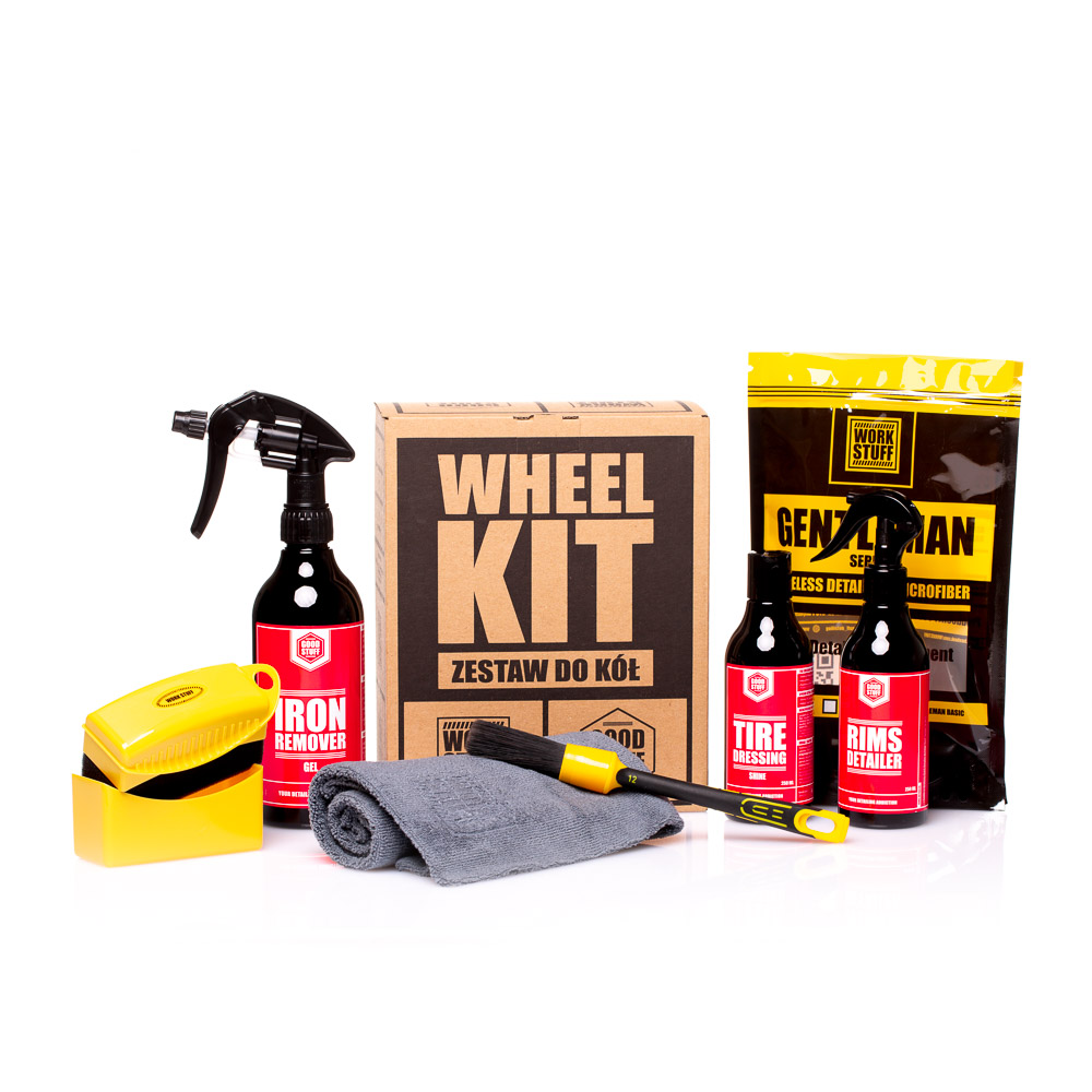 Good Stuff Wheel Kit - zestaw kosmetyków i akcesoriów do pielęgnacji kół 1 Good Stuff Wheel Kit - zestaw kosmetyków i akcesoriów do pielęgnacji kół