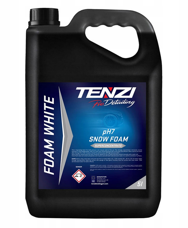 Tenzi ProDetailing Foam White 5L - piana aktywna o neutralnym pH 1 Tenzi ProDetailing Foam White 5L - piana aktywna o neutralnym pH