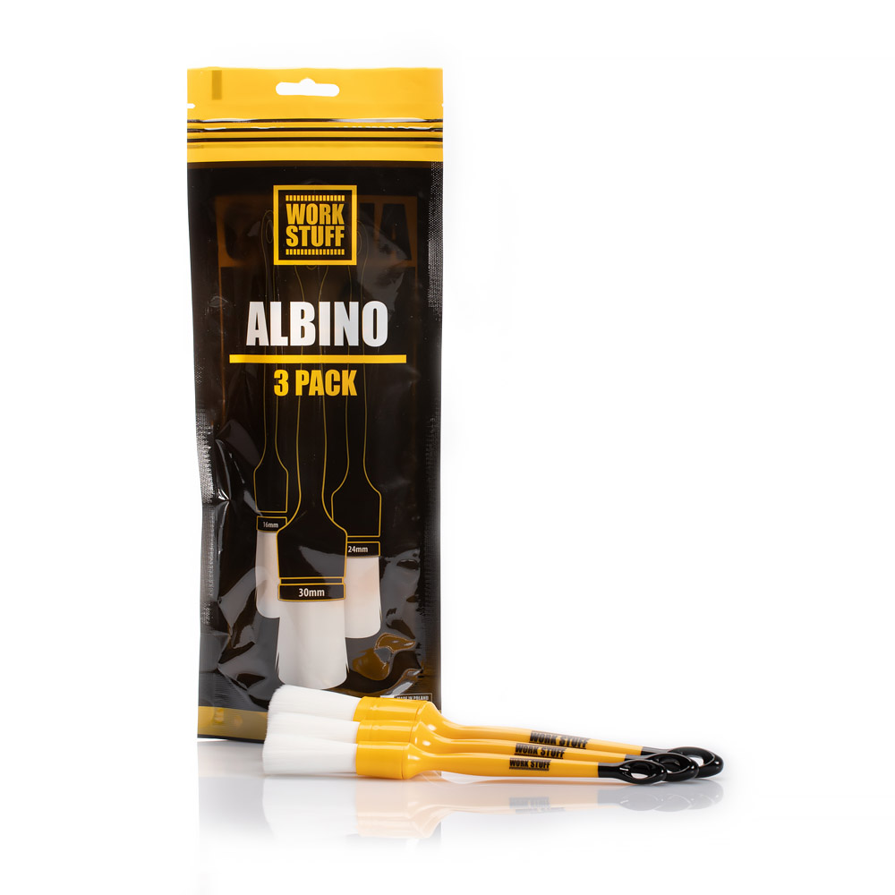 Work Stuff Detailing Brush Albino 3 pack - zestaw pędzelków detailingowych 1 Work Stuff Detailing Brush Albino 3 pack - zestaw pędzelków detailingowych