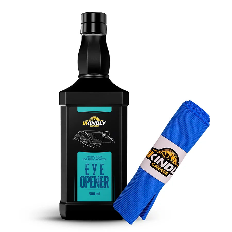 Zestaw Kindly Garage Eye Opener 500ml + fibra niebieska 1 Zestaw Kindly Garage Eye Opener 500ml + fibra niebieska