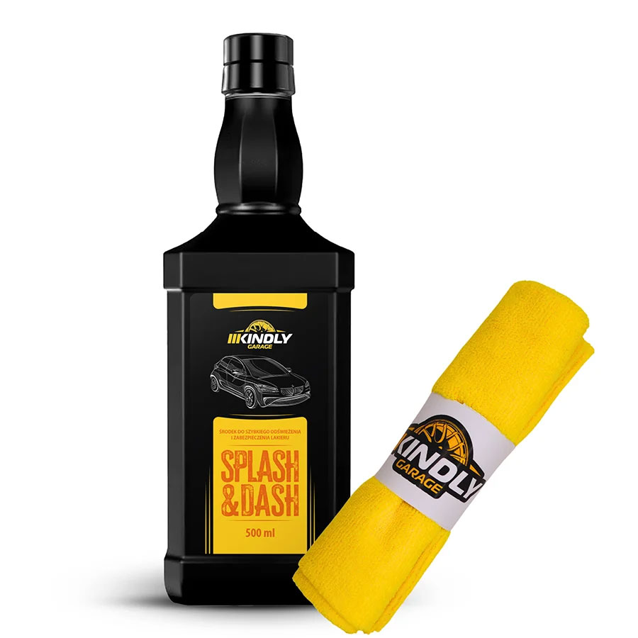 Zestaw Kindly Garage Splash & Dash 500ml + fibra żółta 1 Zestaw Kindly Garage Splash & Dash 500ml + fibra żółta
