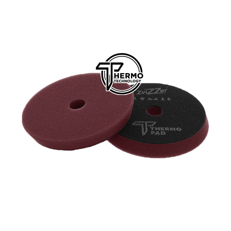ZviZZer Thermo Pad Red 125mm - czerwona gąbka polerska finiszowa 1 ZviZZer Thermo Pad Red 125mm - czerwona gąbka polerska finiszowa