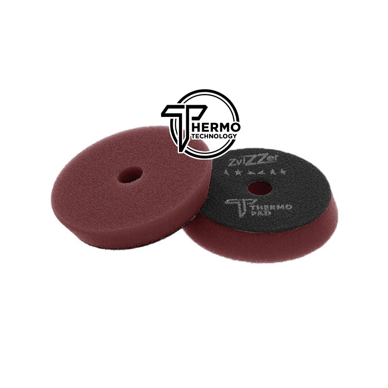 ZviZZer Thermo Pad Red 80mm - czerwona gąbka polerska finiszowa 1 ZviZZer Thermo Pad Red 80mm - czerwona gąbka polerska finiszowa