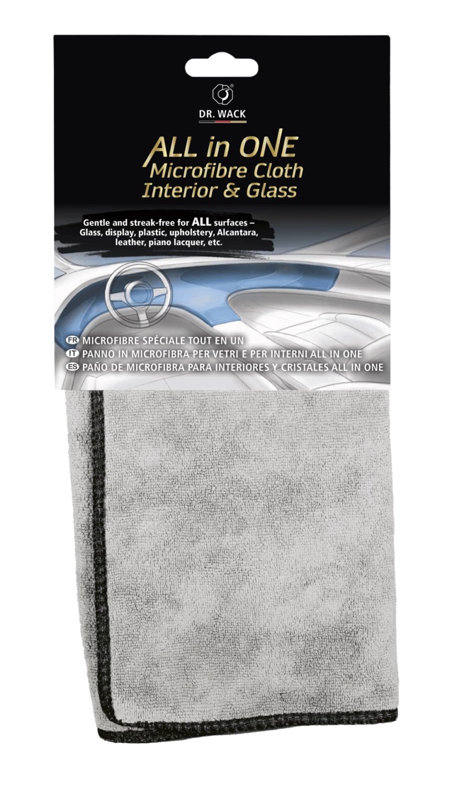 Dr. Wack ALL in ONE Microfibre Interior&Glass - mikrofibra do szyb i wnętrza auta 1 Dr. Wack ALL in ONE Microfibre Interior&Glass - mikrofibra do szyb i wnętrza auta
