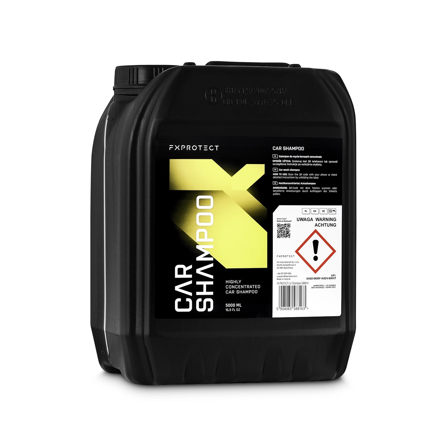 FX Protect Car Shampoo 5L - szampon samochodowy mocno pienny 1 FX Protect Car Shampoo 5L - szampon samochodowy mocno pienny