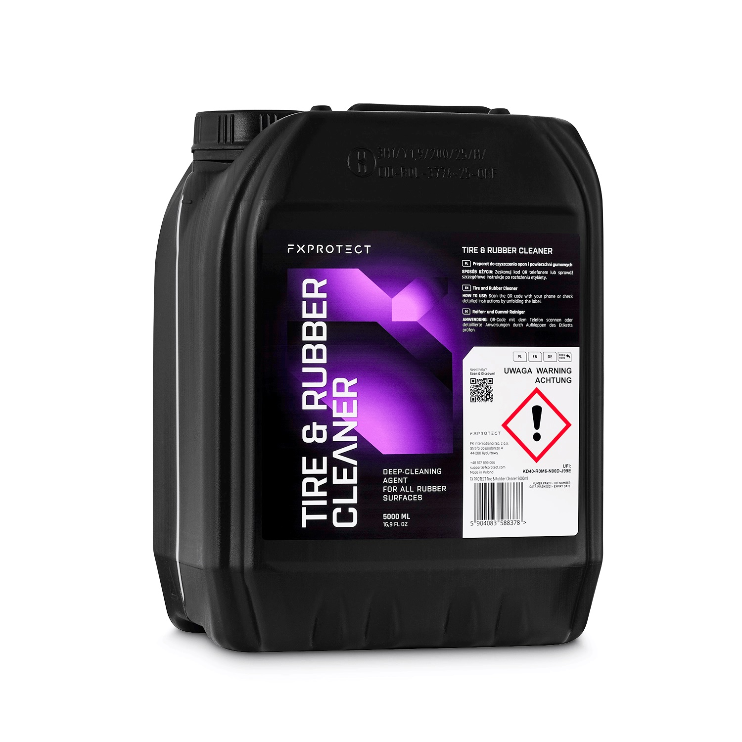 FX Protect Tire Rubber Cleaner 5L - preparat do czyszczenia opon 1 FX Protect Tire Rubber Cleaner 5L - preparat do czyszczenia opon